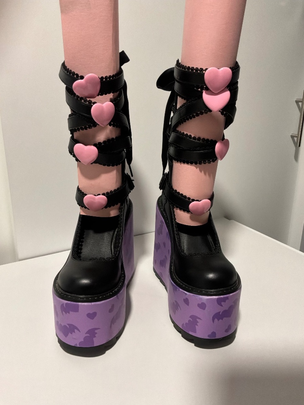 YRU x Monster Dune Mary Jane Dracula Platforms Size 8